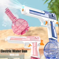 New Electric Continuous Firing Water Gun Summer Outdoor Beach Children's Water Gun Fighting Game Bursts High-Pressure Water Gun