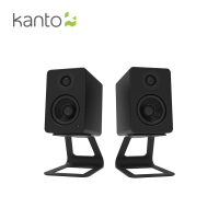 【Kanto】YU2立體聲書架喇叭+SE2 C型腳架(黑白限定款)