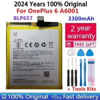 2024 Years 3300mAh Original BLP657 Battery For OnePlus 6 A6001 Oneplus6 One Plus 6 Phone Replacement Batteries Battery Bateria