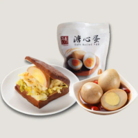 【所長茶葉蛋】銷魂豆干堡＋辣味茶葉蛋３顆+溏心蛋1包
