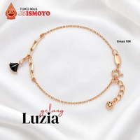 Gelang Emas 10 Karat Model Rantai Serut Luzia J5 Ismoyo