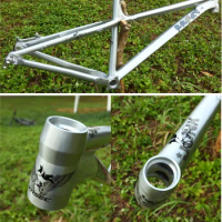 AM Hard Tailed Earth Slope Frame 27.5 Inch Barrel Shaft Version Mountain Bike Aluminum Alloy Frame Suitable 27.5 * 2.5C Tire