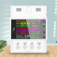 AT4PW Smart Electricity Meter AC 110V 220V 100A WiFi Electricity Power Monitor Remote Control Share Management Easy Installation