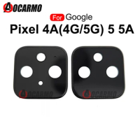 Back Camera Lens Glass With Frame For Google Pixel 4A 5G 5 5A Replacement Parts