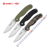 Ganzo FB727S G727M Firebird 58-60HRC 440C G10 or Wood Handle Folding Knife Survival Camping Tool Pocket Knife Tactical EDC Tool