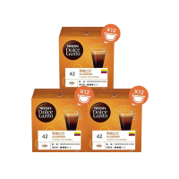 雀巢咖啡 DOLCE GUSTO 大膠囊 美式濃黑哥倫比亞限定版 膠囊咖啡 16顆X3盒