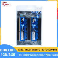 G.SKILL Ripjaws X DDR3 8GB 4GB KIT 1600MHz 1333MHz 1866MHz 2133MHz 2400MHz DIMM 240Pin 1.5V PC3-14900 17000 ddr3 For Gaming
