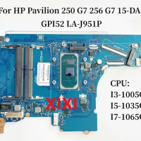 GPI52 LA-J951P HP Pavilion 250 G7 256 G7 15-DA Laptop Motherboard With I3-1005G1 I5-1035G1 I7-1065G7 DDR4 M17756-601 100% Test.