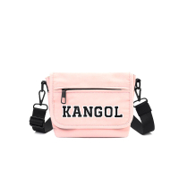 【KANGOL】KANGOL 男女 字母小側包 粉紅(6225171941)