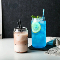 Gelas Kaca Model Minuman Kaleng Kopi Susu Teh Serbaguna 400ml