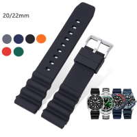 Silicone Strap Replacement for Seiko MARINE MASTER SKX007 SRP777J1 CITIZEN 20mm 22mm Diving Sport Wrist Band Bracelet Watchband