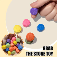 12pcs Korean Traditional Play Game Gonggi Jack Stone Pebbles Set W/Round Case P4A4