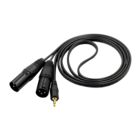 Eonvic 5pin XLR Male Plug to 3.5mm Stereo Jack ARRI XT Audio Cable 0.5m