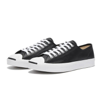 【CONVERSE】休閒鞋 男鞋 女鞋 帆布鞋 低筒 皮革 開口笑 JP OX 黑 164224C