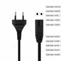 C7 Power Cable 6ft 2.5m 5m Radio EU Plug Power Extension Cord For Sony PS 3 4 Console Battery Charger Laptop Samsung TV Speaker