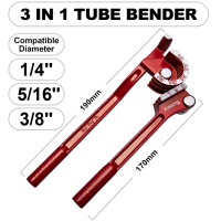 1/4” 5/16” 3/8“ OR 6/8/10mm Pipe Tube Bender 180 degree / Copper Tube / Air Conditioning Tube Manual