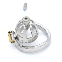 Stainless Steel Male Chastity Cage Small Men's Locking Belt Restraint Device 266 Chastity Cock Cage