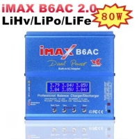 iMAX B6AC 2.0 RC Charger 80W B6AC 6A Battery Charger LiHv Lipo Nimh Li-ion Ni-cd Digital Balance Charger With LCD Digital Screen