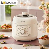 Bear Electric Pressure Cooker Household Smart Rice Cooker 2L Mini Multi-function Fully Automatic Electric Pressure Cooker 220V