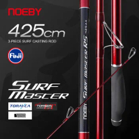 Noeby 4.25m Surf Casting Fishing Rod Fuji Guide Reel Seat 425AX BX Lure Weight 80-250g Sea Surf Long Casting Fishing Rods
