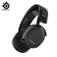SteelSeries Arctis 7 Wireless Gaming Headset with DTS Headphone:X 7.1 Surround for PC Playstation 4 VR Android and iOS Black