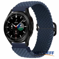 Braided Elastic Band Compantible with Galaxy Watch 4 &amp; Galaxy Watch 4 Classic &amp; Galaxy Watch 3 41mm 20mm Stretchy Strap