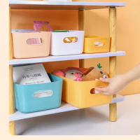 Storage Box plastic for cloth snacks office kitchen bathroom makeup table organizers space saver Cabinet Plastic Storage Bins