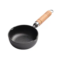 Small Cast Iron Pan Mini Black Cast Iron Egg Pan For Kitchen Non Stick Hangable Deepened Egg Skillet Kitchen Cooling Supplies