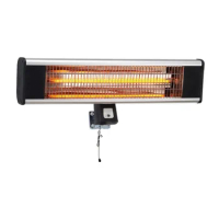 Factory Price CE Approved IP44 Approved 1800W Carbon Fiber Wall Mounted Infrared Radiant Electric Heater