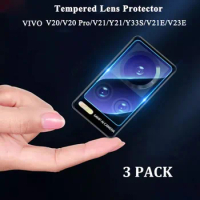Rear Camera Lens Protector for VIVO V20 2021V20Pro/V21/V21 5G/V21E/V23E/Y21/Y21S/Y33S Back Camera Screen Protective Film(3 PACK)