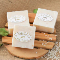 Thailand JAM Rice Milk Soap Handmade Soaps Goat Milk Soap Rice Soap Whitening Milk Whitening Soaps Body Faces Cleaning Wholesale