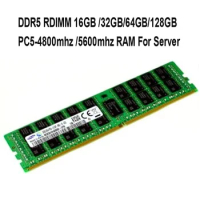 DDR5 16GB 32GB 64GB 4800MHZ PC5-38400R 5600mhz PC5-44800R RECC RDIMM RAM Memory Working For Server