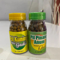 Boba pil minum kuning & hijau