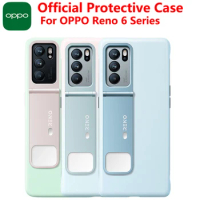 Official OPPO Reno 6 Case Protective Case Bracket Cover Fill light Case For OPPO Reno 6 Pro