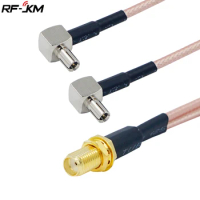 1pcs SMA Female to 2 TS9 male plug connector cable Antenna Pigtail Coaxial Cable ts9 to sma Connector for 4G LTE Modem
