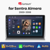 Junsun V1pro Android Auto Radio for Nissan Sentra Almera 2000 2001 -2006 Wireless Carplay 4G Car Multimedia GPS 2din autoradio