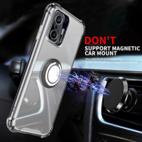 mi 11t 11 t pro 11 t Case Transparent Shockproof Ring Holder Magnetic Car Cover For Xiaomi mi 11t 10t pro 11 lite 11lite 5g ne
