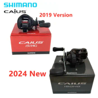 Original Shimano Caius 2024 New 2019 3+1BB 7.2:1 Baitcasting Low Profile Fishing Reel