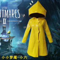 Halloween Cospaly Costume Anime Little Nightmares Six Cosplay Little Nightmare Hungry Kids Props Unisex Halloween Carnival Party
