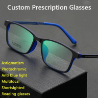 Ultralight Custom Men Prescription Glasses Multifocal Reader Glasses Photochromic Blue Blocking Myopia Glasses Women Astigmatism