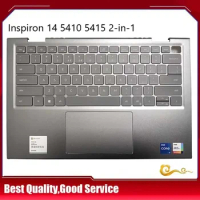 YUEBEISHENG New case For Dell Inspiron 14 5415 5410 5415 2-in-1 Palmrest US Keyboard upper cover Touchpad 04GR69