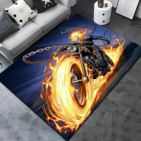 Superheroes Ghost Rider Carpet Living Room Home Decor Sofa Table Rug Anti Slip Chair Cushion Lounge Mat Picnic Camping Art.