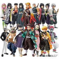 2025 Demon Slayer Figures Tanjiro Nezuko Zenitsu Kanae Hakuou Inosuke Rengoku Kyoujurou Hashibira In