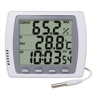 泰菱電子◆ DTM-303H 室內外二用大型顯示溫濕度計 溫度計 時鐘 鬧鈴 TECPEL