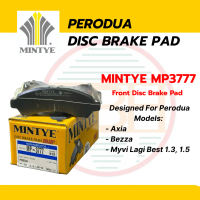 Mintye MP3777 Pad Brek Depan Asli Front Disc Brake Pad | Perodua Myvi Lagi Best 1.3, 1.5, Axia, Bezz