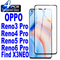 2/4Pcs HD Tempered For OPPO Reno 3Pro 4Pro 5Pro 6Pro Find X5 Pro X3 NEO Screen Protector Glass