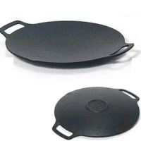 Wajan Konduksi panggangan jumbo 34cm Wajan Besi BBQ Korea anti lengket - 34 Cm-TERLARIS!!!!!!!!!!!!!