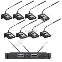 MiCWL President Delegate 1 to 12 Digital Wireless Conference Microphone System Meeting Room Set + USB Rechargeable Battery Type