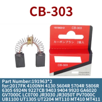 CB-303A Carbon Brush for Makita 9403 9404 5806B 9227 JR3030 4100NH Angle Grinder Electric Hammer Electric Planer 191963*2