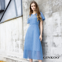 【GINKOO 俊克】小圓點薄洋裝